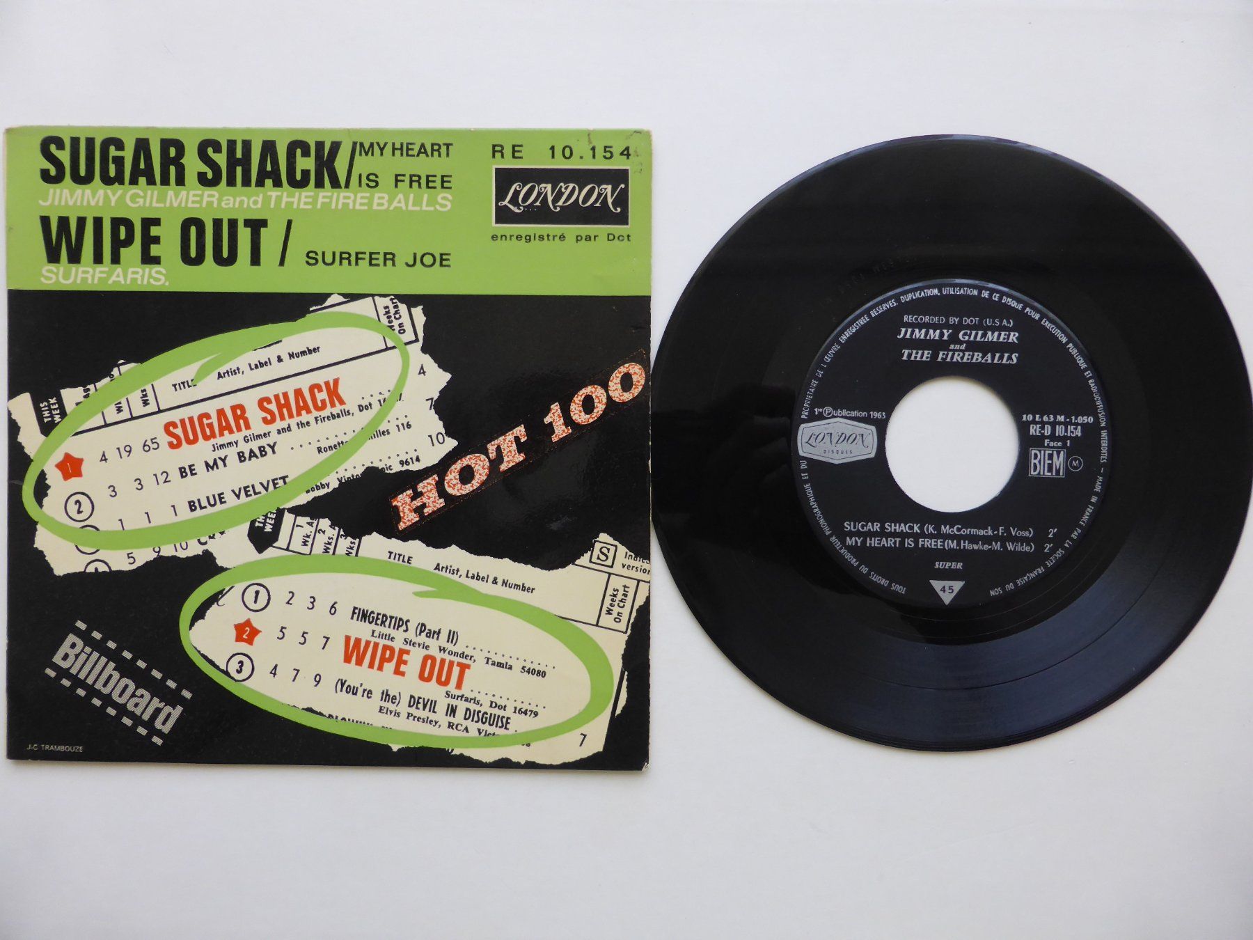Dischi in vinile: VINYL SINGLE   EP JACK GILMER and THE FIREBALLS – Usato da Küssnacht am Rigi venduto da Mondkinder