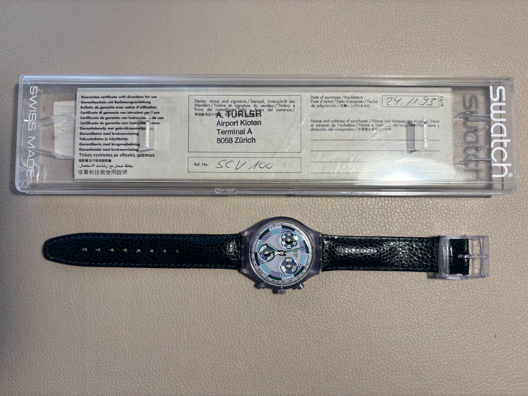 Swatch Orologi: Swatch SCV 100 Greentic – Nuovo e nell'imballaggio originale da Jona venduto da Greifzu
