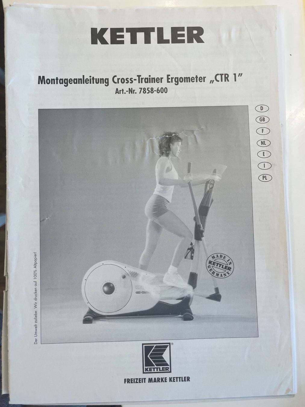Kettler Hometrainer: Crosstrainer – Usato da Winterthur venduto da Sleipner 4