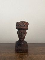 Geschnitzte Holzbüste Frau, Afrika-Souvenir
