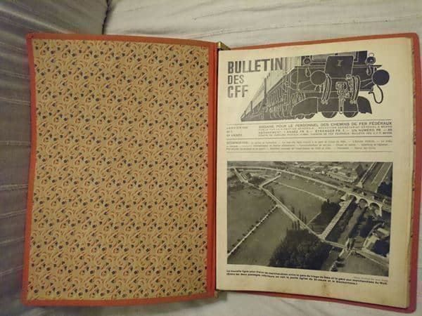 Libri: Bulletin CFF / Reliure de 1933 – Usato da Cortaillod venduto da signep 3