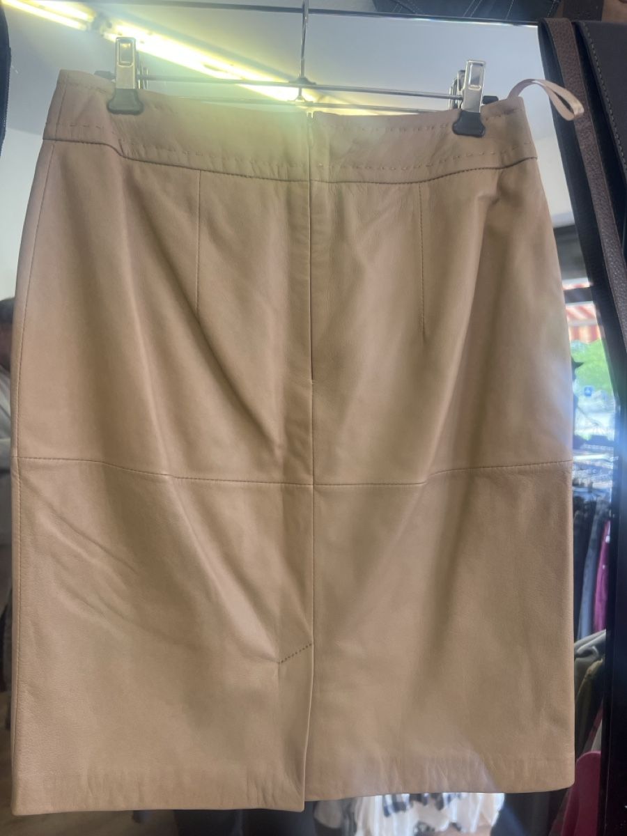 Madeleine Gonne: Madeleine Lederrrock beige Gr. 36 – Usato da Olten venduto da AtelierSecondhand23 3