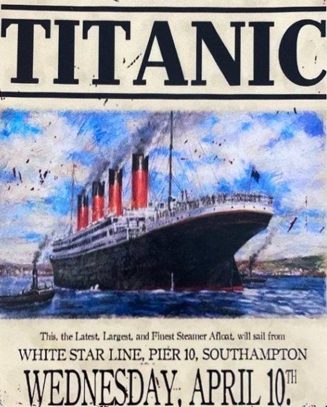 Ecriteaux: Titanic - schönes Blechschild - neu!!! – Neuf avec emballage d'origine à Bremgarten AG par Eurotiz