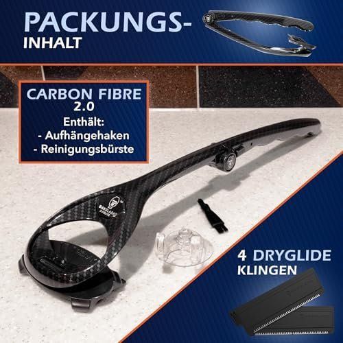 Rasierapparate & Rasierklingen: 2.0 Carbon Faser Effekt Rückenrasierer Männer DIY Griff – Neu und originalverpackt aus Hundwil von Stallone6 7
