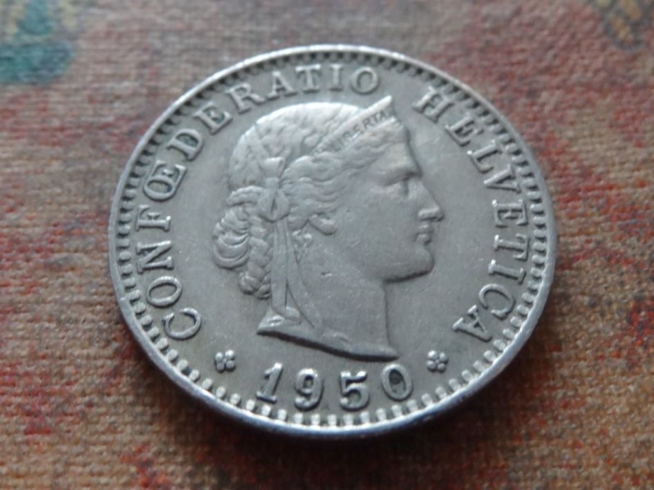 Tutti le monete: 20 Rp. 1950 – Usato da Romanel-sur-Lausanne venduto da Swift13
