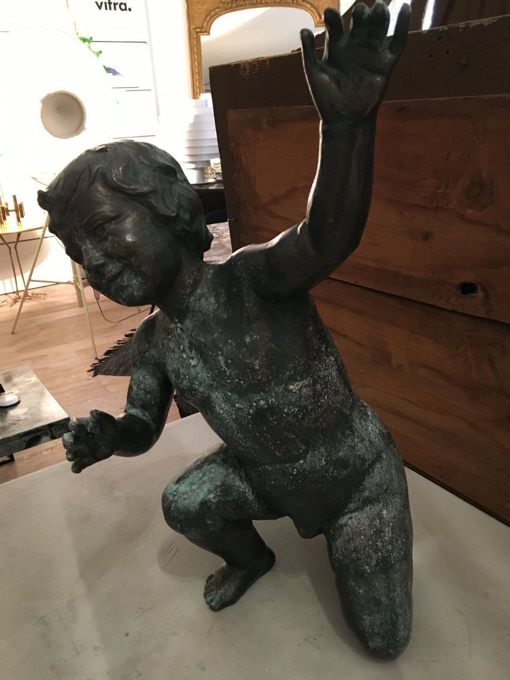 Skulpturen & Statuen: Grosse Skulptur Knabe Putto Bronze 57 cm – Gebraucht aus Wald ZH von mo-zart 1