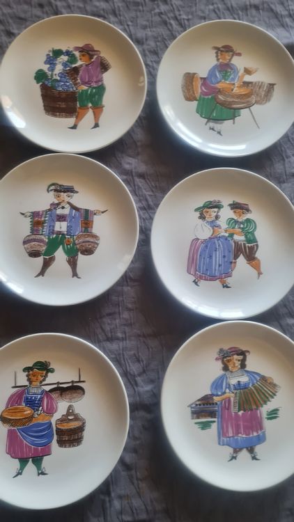 Rössler vintage Dessert Fondue etc.Teller | Kaufen auf Ricardo