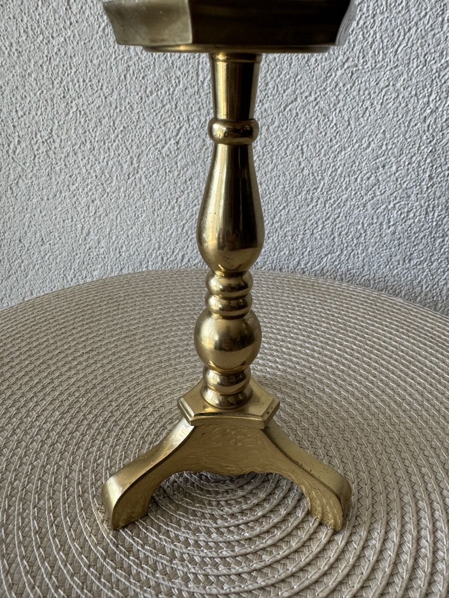 Portacandele: Massiver Messing Kerzenhalter – Usato da Balsthal venduto da Narulya 2