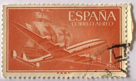 Briefmarke aus Spanien gestempelt