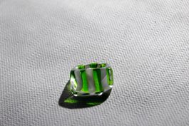 Vintage Space-Age Acrylglas-Ring, handbemalt, um 1970, NOS