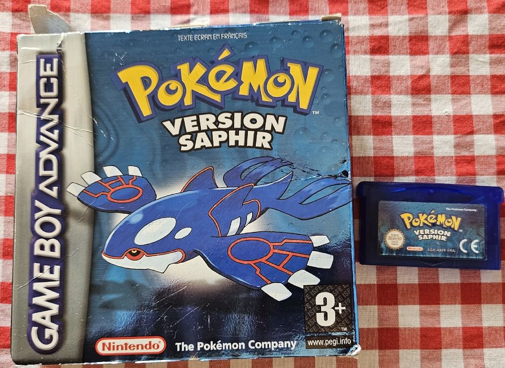 Pokemon Version Saphir Nintendo Game Boy Advance 100% OFFICIEL FRA