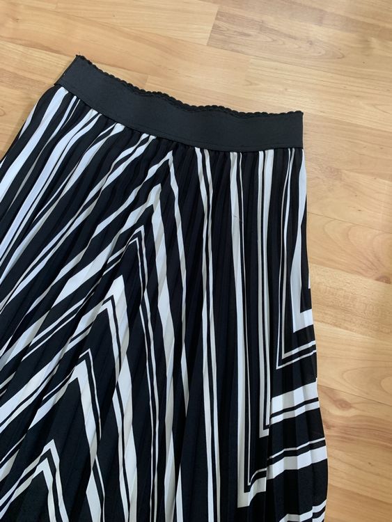 Jupe plissée noire et marron neuve Talia Benson taille unique