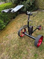 Golf Trolley, Golfomania, schwarz mit roten Räder