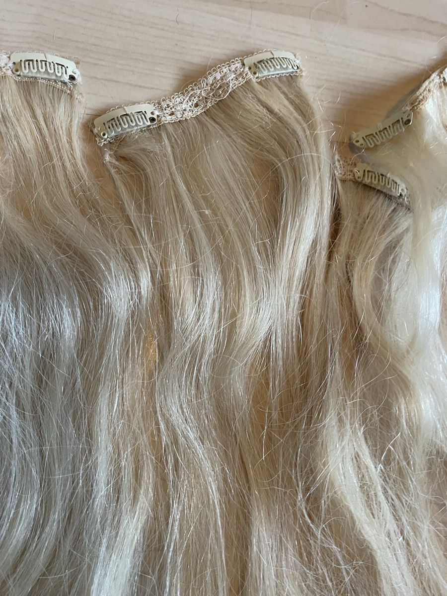 Accessori per capelli: Echthaar Extensions Blond mit Clips! – Usato da Thun venduto da ElleChanel 1