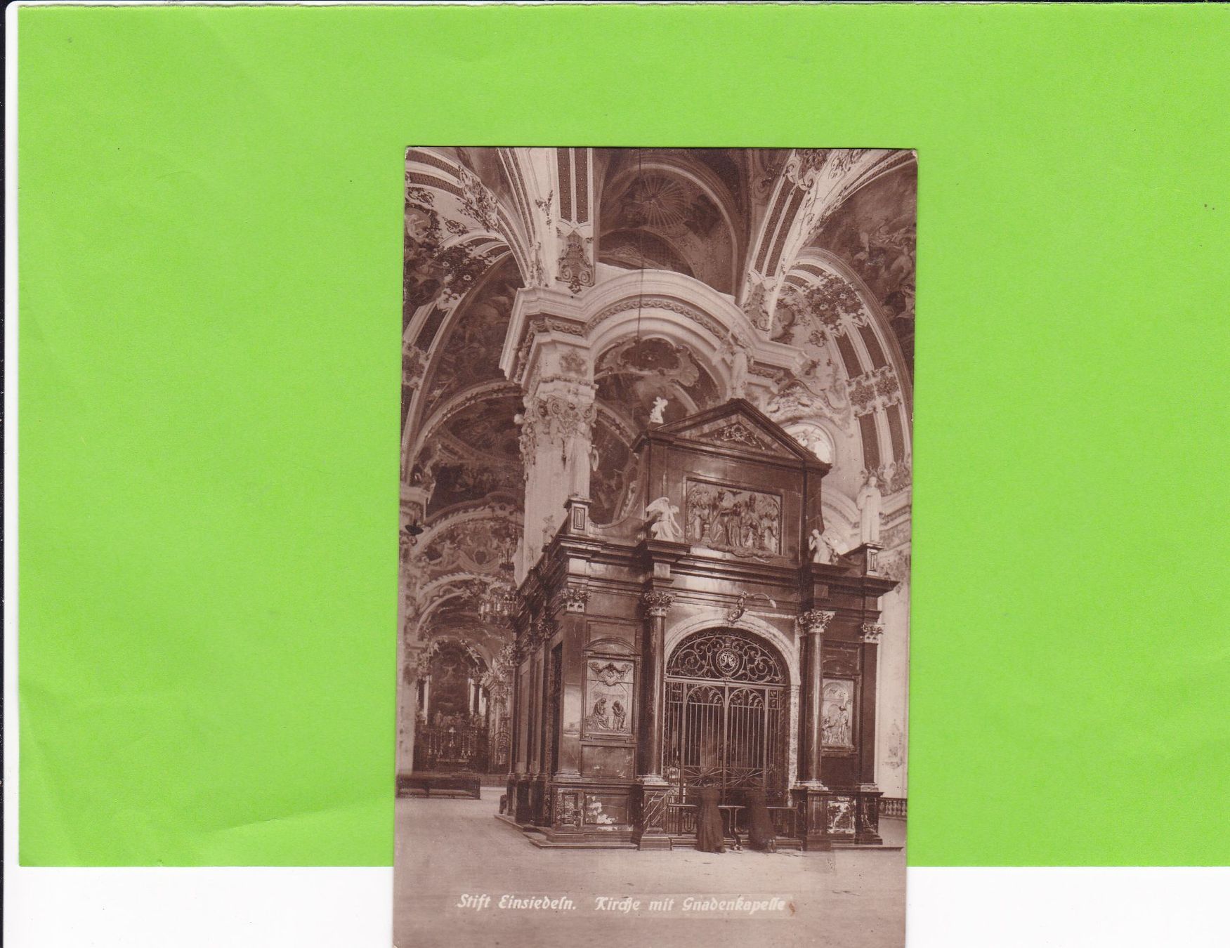 Cartoline postali: Stift Einsiedeln-Gnadenkapelle – Usato da St. Peterzell venduto da neckertal