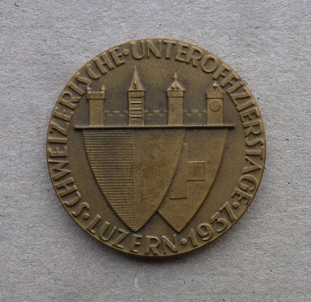 Medaillen: Medaille, Schweiz. Unteroff. Tage 1937 – Gebraucht aus Walkringen von Casablanca777 1