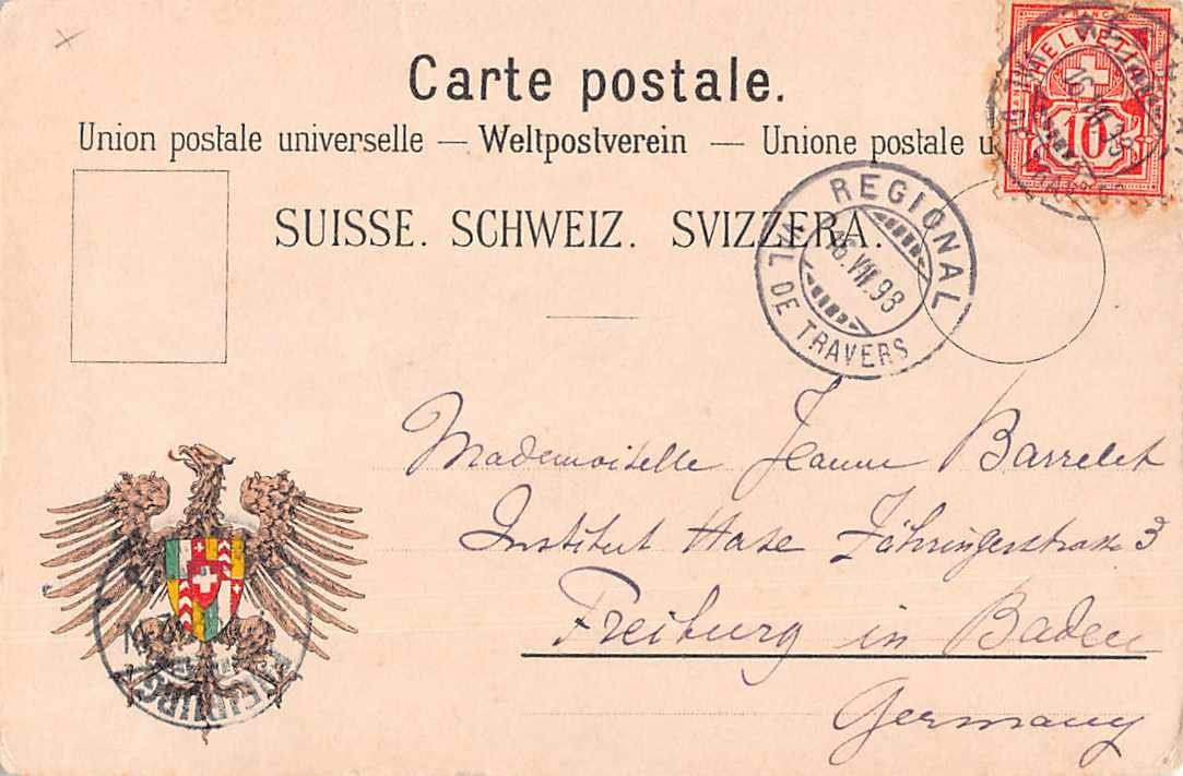 Ansichtskarten: SOUVENIR de NEUCHATEL - Centenaire 1898 – Gebraucht aus Winterthur von SchatzchischtliWinti 1