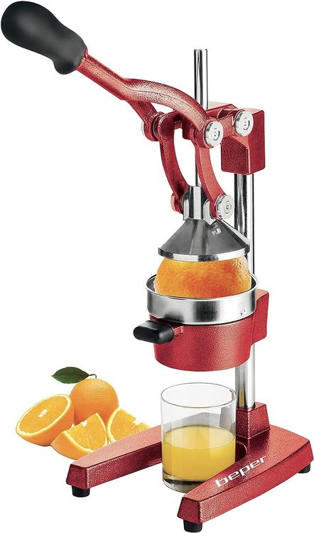 IMelo Manuelle Granatapfelpresse – Auch Für Orangen & Zitrusfrüchte, Edelstahl & Gusseisen