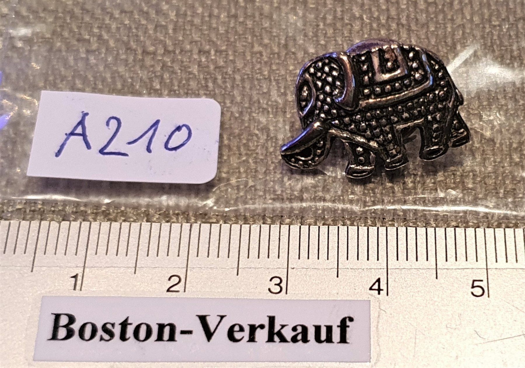Statuette: A210 - Globus Glücks Elefant  versilbert – Usato da Reinach BL venduto da Boston-Verkauf 5