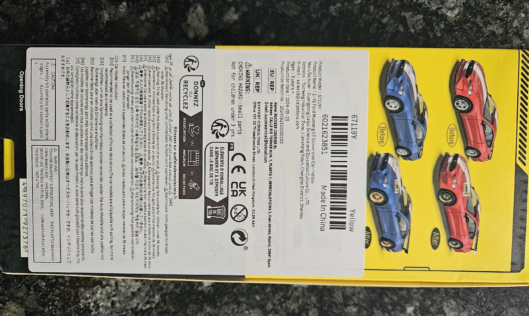Ford Modellini d'auto: Ford Mustang GT 1:42 – Nuovo e nell'imballaggio originale da Kaiseraugst venduto da Carkos 4