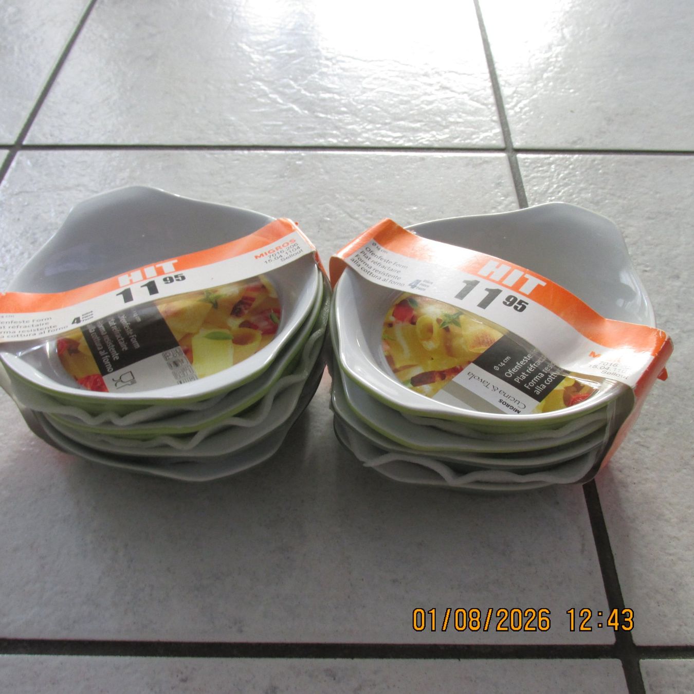 Migros Backformen: 8 Ofenfeste Formen 14cm neu – Neu (gemäss Beschreibung) aus Galgenen von Forflowers