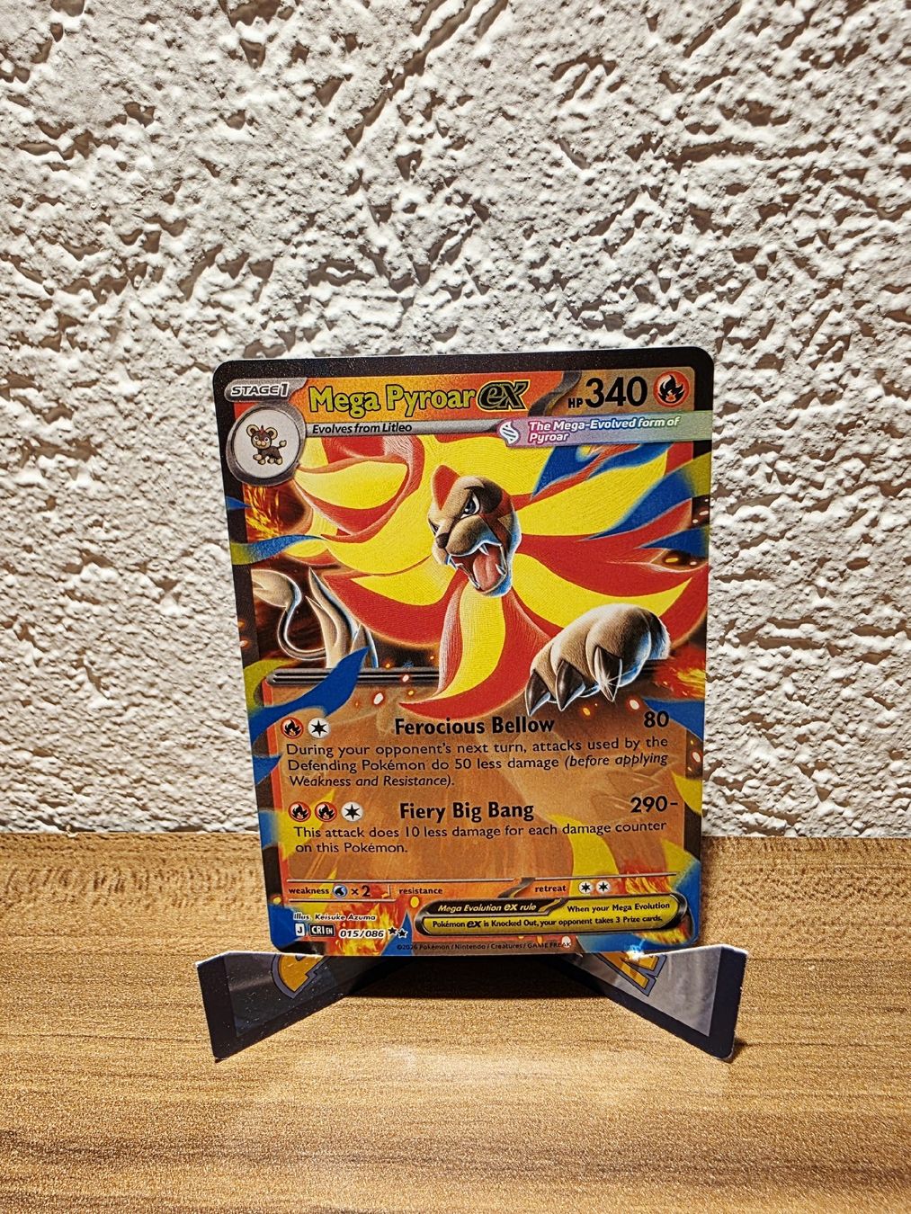 Pokémon Carte collezionabili: Mega Pyroar EX 015/086 Chaos Rising  – Nuovo (secondo la descrizione) da Turin (Salins) venduto da Meeelll01