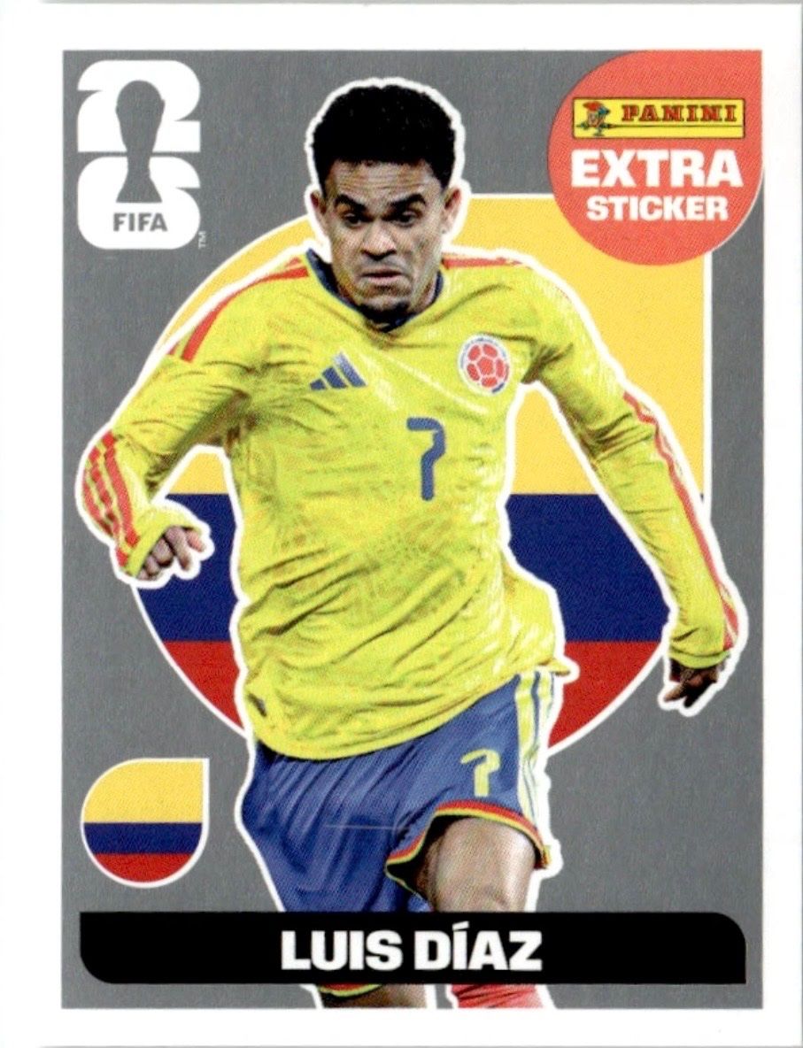 Panini Sammelbilder & Trading cards: Extra Sticker Panini WM 2026 Luis Diaz Silber – Neu (gemäss Beschreibung) aus Rain von ivoschn