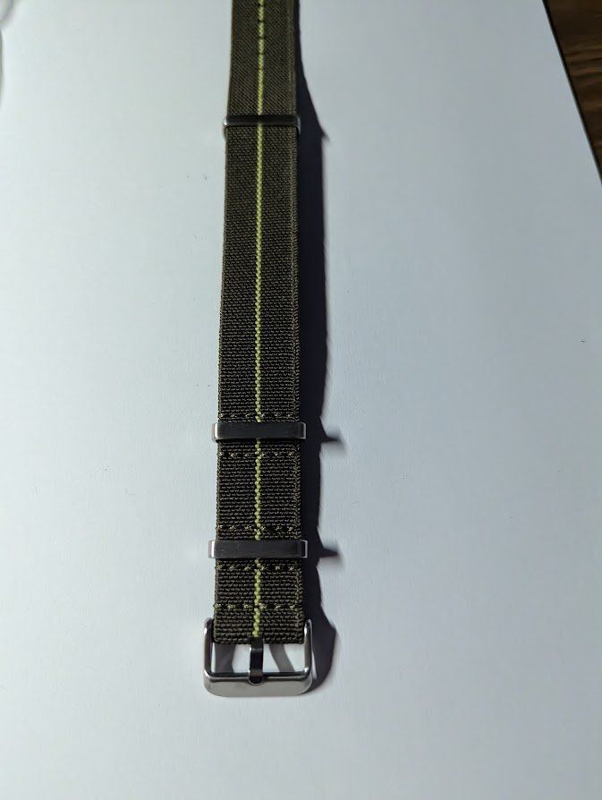 Bracciali & Braccialetti: Nylon+Elastan Uhrenarmband 22mm – Nuovo (secondo la descrizione) da Winterthur venduto da UncleMikha-el 3