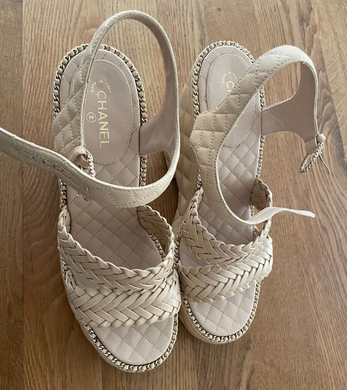 Scarpe da donna: Sandale, Gr. 40.5 COCO CHANEL; beige – Usato da Oberwil BL venduto da cocopalm1068 4
