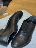 Herren Schuhe, Schwarz, Echt Leder, Top Zustand, Gr. 41
