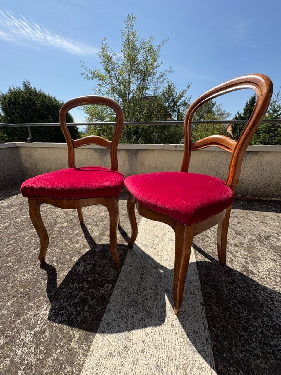 Chaises: 2 Antike Biedermeier-Stühle – D'occasion à Ins par ab_80