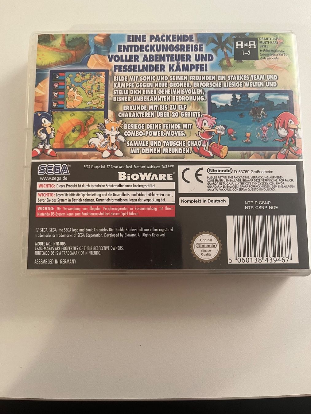 Sega Giochi: Sonic Chronicles Die Dunkle Bruderschaft - Nintendo DS – Usato da Zürich venduto da DoktorDer 1