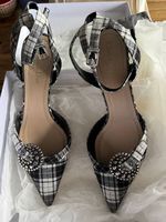 Dior Plaid Kitten Heels