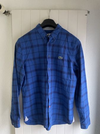 Hemd LACOSTE SPORT Grösse 40 kariert blau guter Zustand