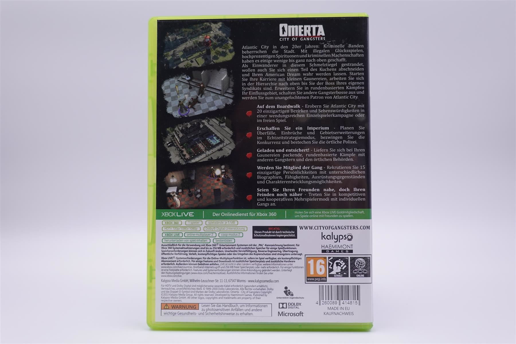 Microsoft Giochi: Omerta (XBOX360) – Usato da Herisau venduto da ZelliZone 1