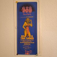 Konzertplakat Ike & Tina Turner, Kongresshaus Zürich, 1974
