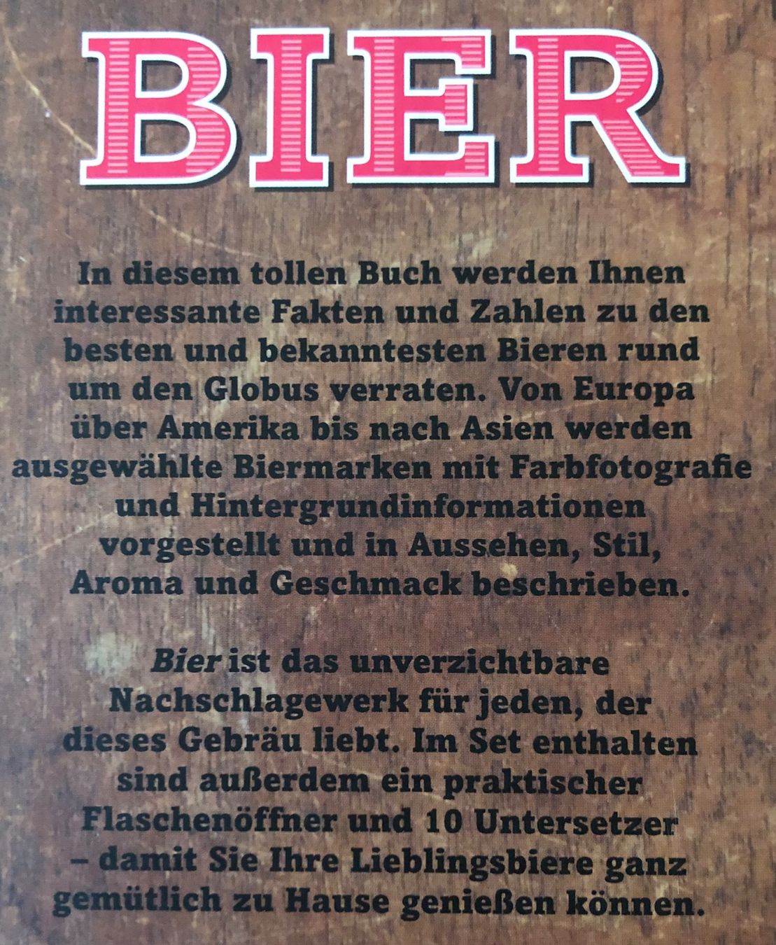 Libri: Geschenkset, Bier-Buch mit Flaschenöffner und Untersetzer – Usato da Hochfelden venduto da powerplay61 2