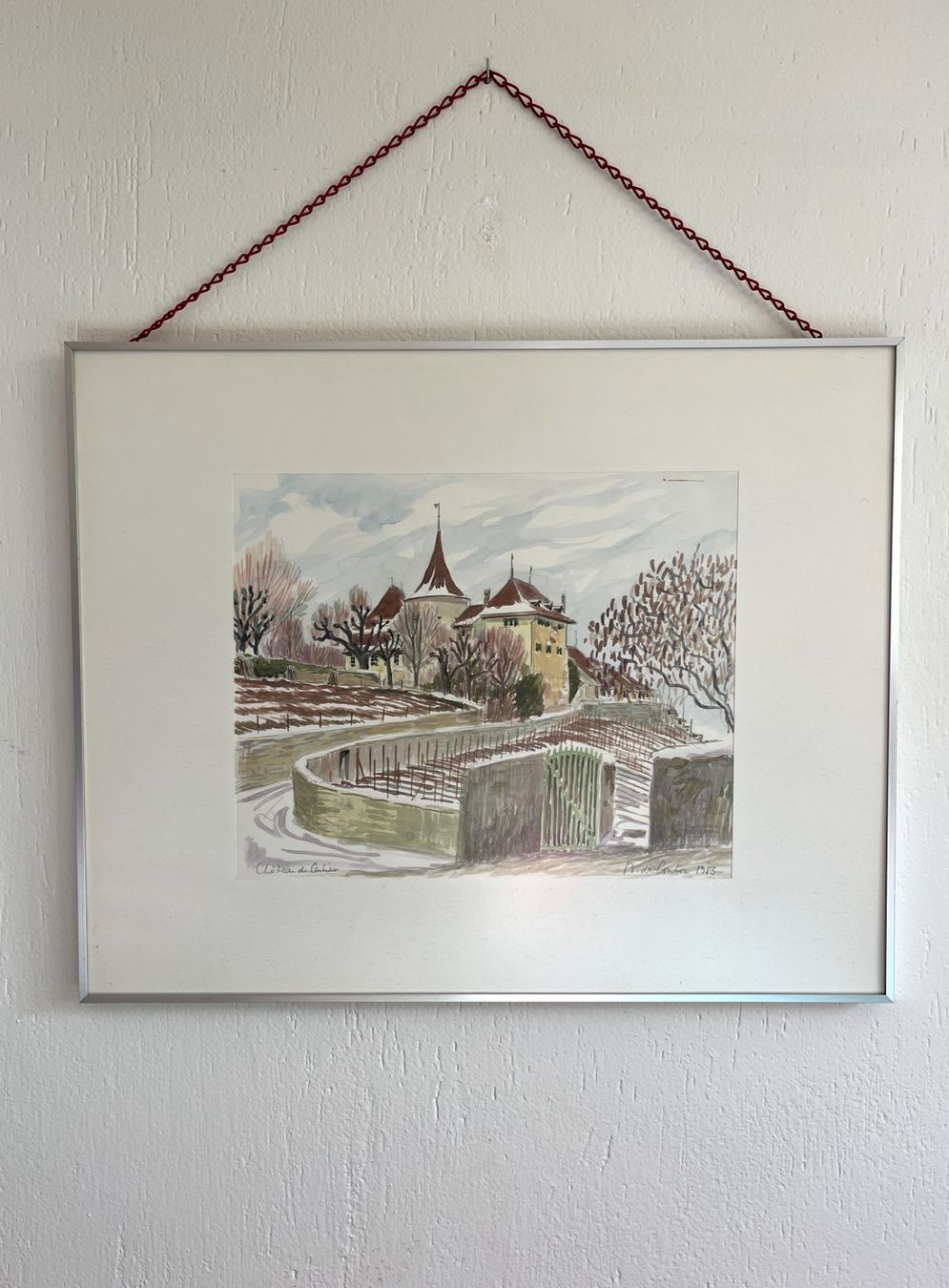 Dipinti: Aquarelle Daniel de Coulon – Usato da Hauterive venduto da Elido01
