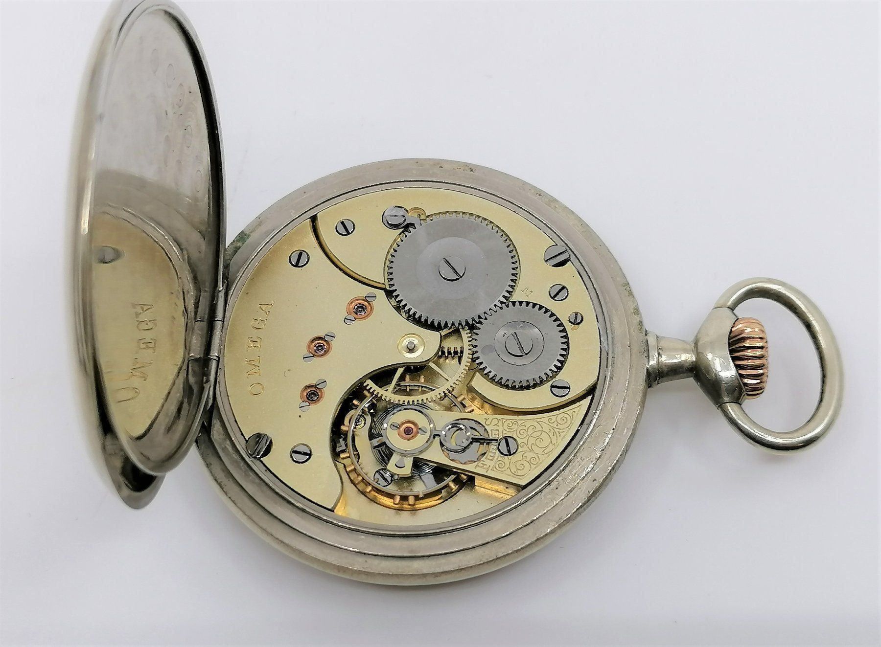 Omega Orologi: Omega Lépine Taschenuhr Edelstahl – Usato da Reinach BL venduto da fliegenrolli 6