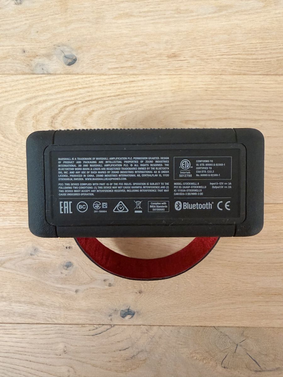 Marshall Lautsprecher: Marshall Stockwell II Bluetooth Speaker Black Portable – Gebraucht aus Frauenfeld von Tendi.01 2