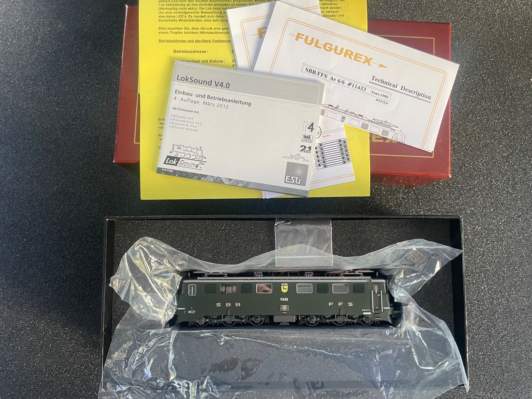 Fulgurex Modellini di ferrovie: Fulgurex Ae 6/6 - Glarus / DIGITAL – Nuovo (secondo la descrizione) da Pfäffikon SZ venduto da bkl_9zp9 9