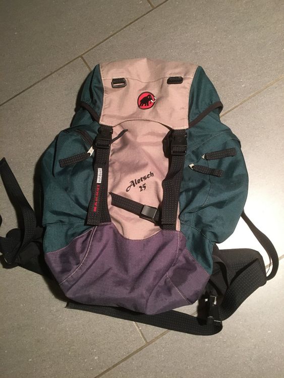 Sac à Dos Furst Swiss System Aletsch 25 - Bleu/noir, 17x22x7 Pouces, Randonnée Vintage