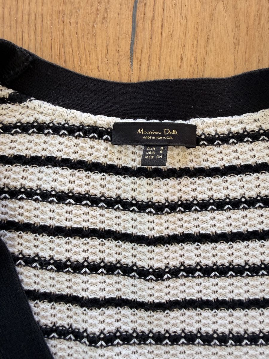 Massimo Dutti Giacche: Massimo Dutti kurze Strickjacke gestreift Gr. S – Usato da Altendorf venduto da PiaLang 1
