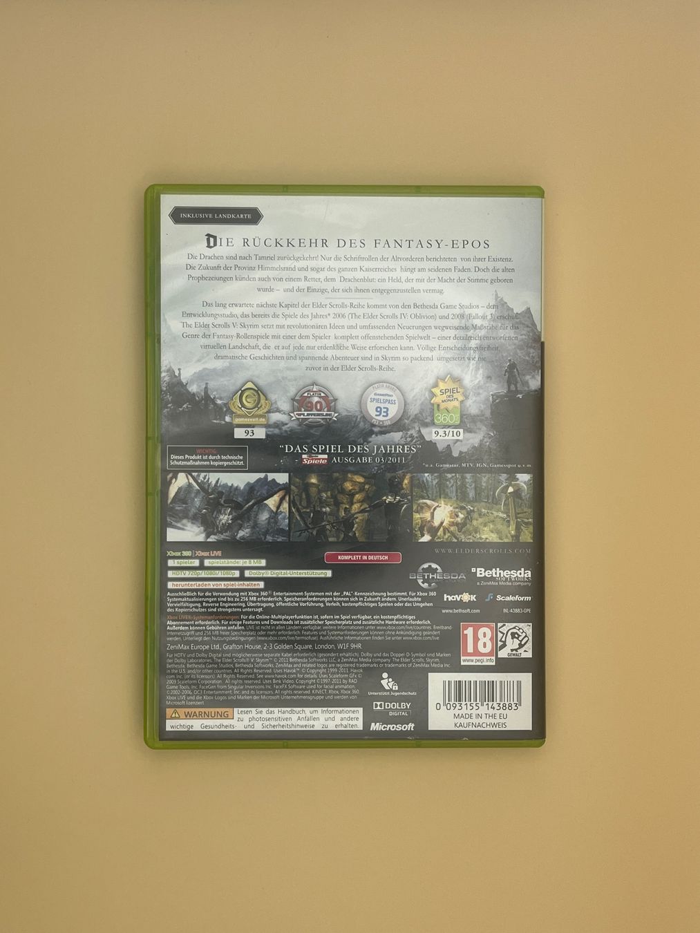 Microsoft Giochi: XBOX 360 / Skyrim – Usato da Kölliken venduto da sergesellsretro 1