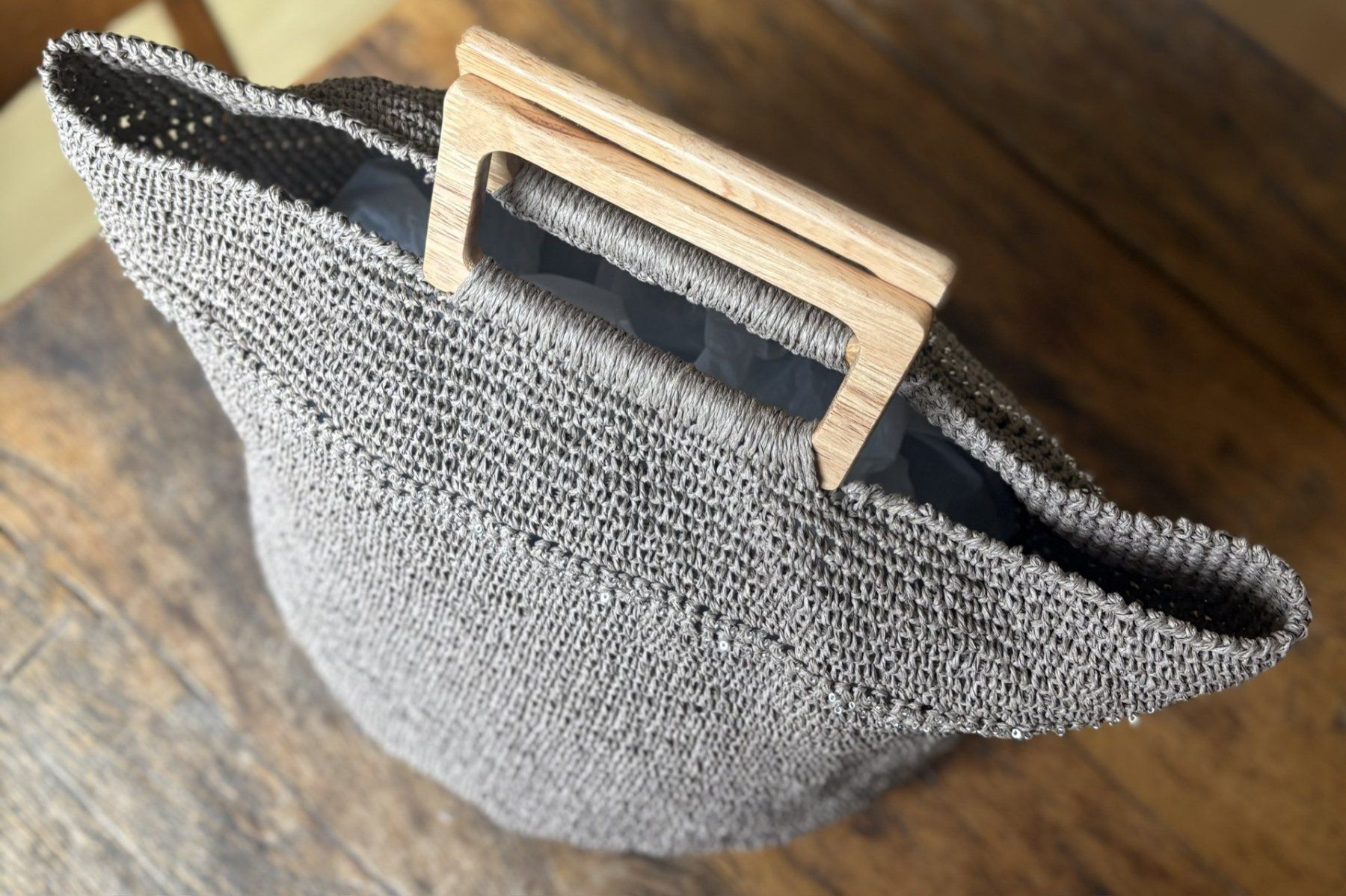 Borse da donna: RAFIA-BAG EN CROCHET HANDMADE! PIÈCE UNIQUE – Nuovo e nell'imballaggio originale da Locarno venduto da NicoNion 2