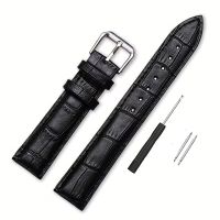 Uhrenarmband 22 mm Leder + Werkzeug-Set/ Bracelet de Montre
