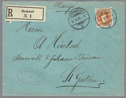 1908, Z/94 VOLL-0 HOCHDORF, EING. BRIEF NACH ST.GALLEN, Ia!