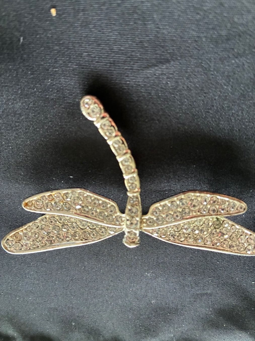 Spille & Fermagli: Broche strass- grand papillon  8x4 cm. libelule – Usato da Evilard venduto da nenette01 1
