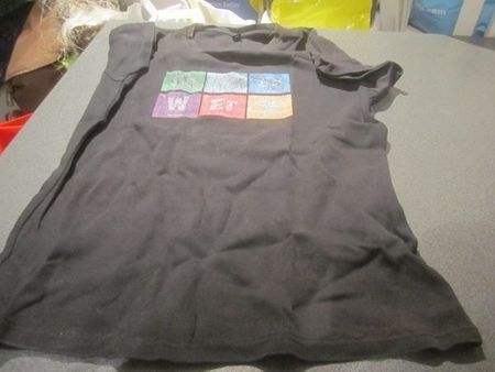 T-Shirt Grösse M, schwarz, Aufdrucke vie