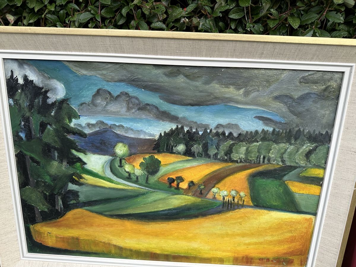 Dipinti: Tableau Baudin 50.Paysage d'été – Usato da Lausanne venduto da artnouveau04 3